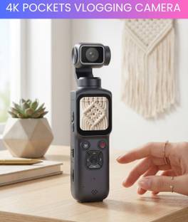 Clairbell Camera for Vlogging, 4K Pocket Digital Camera with Flip Screen & WiFi DB50 Sports and Action...