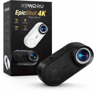 NEWDRU Professional EpicShot 4K Ultra HD Action Camera EIS Waterproof 64GB Sports and Action Camera