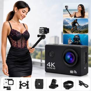 BETPRO GO PRO 4K 4K Sports Camera 16MP Ultra HD Waterproof Helmet Camera for Underwater Sports and Act...