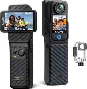 SJCAM C400 4K Rotatable Dual Touch Screen, 7H Battery Grip, 54° Wide Angle, 6-Axis Gyro Stabilization,...