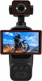 GUPTAVISION Display Series HD Rotating Handheld Action Camera with 2.78 Inch Display for Vlogs Sports ...