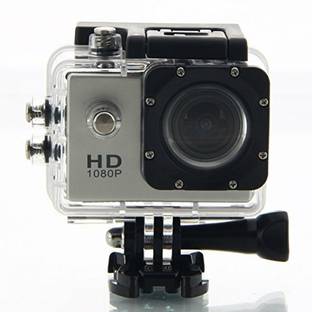 Rhobos NEW 1080p 12MP Sports Waterproof Camera with Micro SD Card Slot, 2 inch LC Sports and Action Ca...