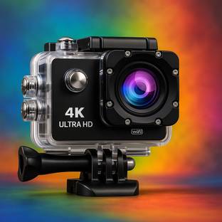 SPORT HD Action camera 4K Ultra HD Action Camera 16 MP,30fps Recording,170° Wide Angle,Waterproof Cam ...