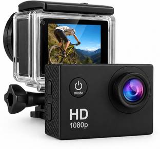 Shriji HD Action Camera Series Action Camera Wide-Angle Lens with 2 Inch Display Accessories 16MP Spor...