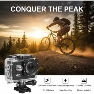 GGCAM proffesional Premium Action Camera 4k wi-Fi Helmet Camera Ultra HD Camera Sports and Action Came...