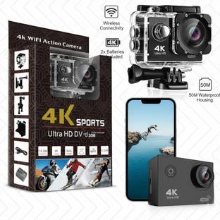 xomo Professional 4K Adventure Camera with Helmet/Bike Mounts – Underwater 30M Case(1 Year Warranty) S...