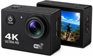 HETEOP HELMET CAMERA 4K Ultra HD Waterproof Camera 16MP Wide Angle Action Camera AND bike Sports and A...