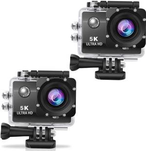 DRUMSTONE KRN_005 { BUY ONE GET ONE } 5K Ultra HD Action Camera Kit Sports and Action Camera
