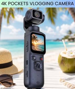 GUGGU Camera for Vlogging, 4K Pocket Digital Camera with Flip Screen & WiFi CB185 Sports and Action Ca...