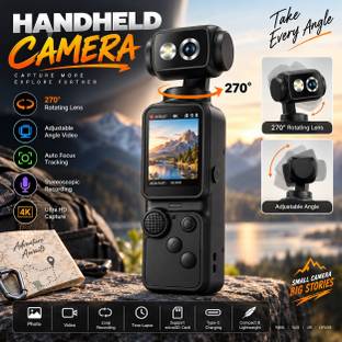 PROTEZ POCKET CAMERA Portable camera with 270° flexible Rotating lens Sports and Action Camera