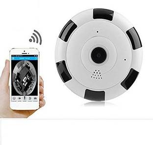 IC PLUS 6 V380 360 Degree Panoramic Wireless WiFi IP CCTV Security Camera | 1.3 Megapixel | 960P HD | With SD Card Slot (support up to 128 GB) | IR Night Motion Detection | 2-way Audio Sports and Action Camera