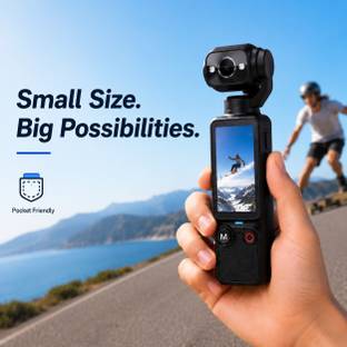 Fiano POCKET CAMERA Portable Vlogging Camera with 180° Rotating Lens & 90° Adjustable Angle Sports and...