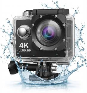 POIUE DIGITAL CAMERA Helmet Camera Ultra 4K Waterproof Camera for Bike, Sports, Surfing & Underwater S...