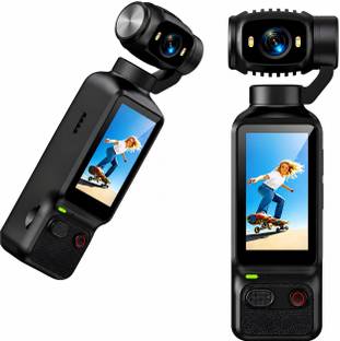PARLYE POCKET CAMERA Portable Vlogging Camera with 180° Rotating Lens & 90° Adjustable Angle Sports an...