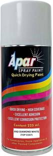 apar Spray Paint Diamond White (RC Colour) Compatible For FRD Cars-225 ml (Pack of 1) White Spray Paint 225 ml