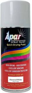 apar Spray Paint Diamond White (RC Colour Name),for Mahindra Cars-225ml (Pack of 1), White Spray Paint 225 ml