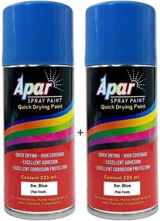 apar Spray Paint Sw. Blue Compatible for Swaraj Tractors -225 ml (Pack of 2-Pcs), Blue Spray Paint 450 ml