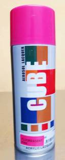 suman traders CUBE SPRAY PAINT Pink Spray Paint 400 ml