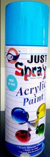 Just Spray Sky Blue Spray Paint Gloss Finish Spray Paint Quick Dry Good finish Blue Spray Paint 400 ml
