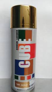 CUBE ACRYLIC LACQUER Gold Spray Paint 400 ml