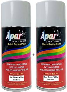 apar Spray Paint Sw. Cream White for Swaraj Tractors -225 ml (Pack of 2), Sw. Cream White Spray Paint 225 ml