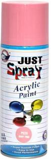 Just Spray Baby Pink Spray Paint Gloss Finish Spray Paint Quick Dry Good finish Pink Spray Paint 400 ml