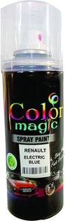 COLORMAGIC RENAULT ELECTRIC BLUE SPRAY PAINT FOR TRIBER (RC PAPER CLOR) Black Spray Paint 200 ml