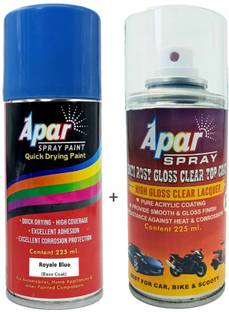 apar Royale Blue (RC Colour Name)+GC Compatible Tata Nexon, Harrier, Safari-225 ml, Blue Spray Paint 450 ml