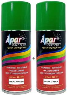 apar Spray Paint Indo. Green 225 ml (pack of 2),Compatible for Indofarm Tractors, Green Spray Paint 450 Units