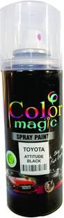 COLORMAGIC ATTITUDE BLACK SPRAY PAINT forfortuner Black Spray Paint 220 ml