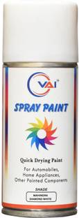 VAI Touch Up Spray Paint Compatible for MAHINDRA CAR DIAMOND WHITE White Spray Paint 225 ml