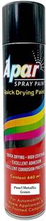 apar Spray Paint Pearl Metallic Green-440ml For bike, car, Art and craft etc. Green Spray Paint 440 ml