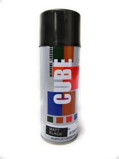 CUBE Cube Aerosol Spray Paint for Multipurpose Black Spray Paint 400 ml