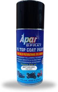 apar PU Spray Paint Matte Axis Grey Compatible For Honda Activa-225ml(Pack of 1) Grey Spray Paint 225 ml