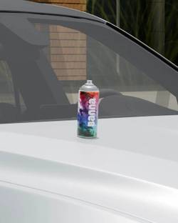 Banna Automotive Spray Can for Car Metal Surface, Matte Finish, Quick-Drying Crystal White Spray Paint 440 ml