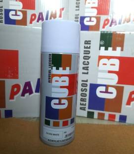 TOVOTA Cube Aerosol Multi Purpose White Spray Paint White Spray Paint 400 ml