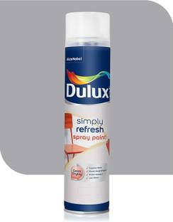 Dulux Spray Paint Quick Drying with Gloss finish for Metal, Wood & Wall Silver Spray Paint 400 ml