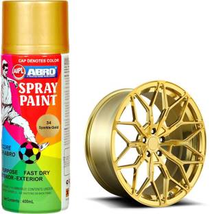 ABRO Premium Quality Spray Paint with 2x more Coverage Gold Spray Paint 400 ml