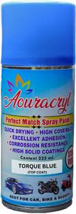 AOURACRYL Spray Paint Torque Blue(RC Color Name) for Maruti Car-225ml(Pack of 1),Torque Blue Spray Paint 225 ml