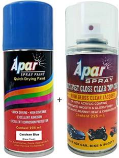 apar Spray Paint Cerulean Blue+Compatible For mar. Cars-225 ml, Blue Spray Paint 450 ml