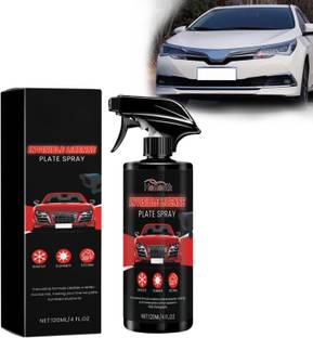 mil9us Car Number Plate Hider Spray, Auto Shield Spray License Plate Clear Coating Black Spray Paint 120 ml