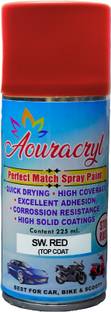 AOURACRYL Spray Paint Sw. Red-225ml (Pack of 1) Compatible for Swaraj Tractors All Models, Sw. Red Spray Paint 225 ml