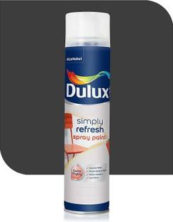 Dulux Simple Refresh Spray Paint Quick Drying with Gloss finish for Metal, Wood & Wall Black Spray Paint 400 ml