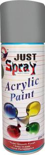 Just Spray Metalic silver Spray Paint Gloss Finish Spray Paint Quick Dry Good finish Silver Spray Paint 400 ml