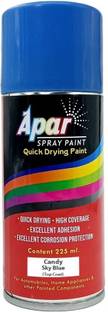 apar Spray Paint CANDY SKY BLUE-225ml, for Bicycle, Bike, Cars, Art & craft Multicolor Spray Paint 200 ml