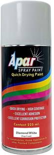 apar Spray Paint Diamond White (RC Colour Name),for Mahindra Cars-225 ml (Pack of 1), White Spray Paint 225 ml
