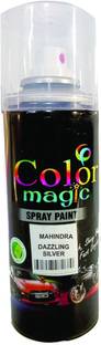 COLORMAGIC DAZZLING SILVER SPRAY PAINT FOR,MAHINDRA CAR KUV 100, Scorpio- N, XUV 700 Silver Spray Paint 200 ml
