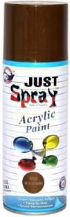 Just Spray Metallic Brown Spray Paint Gloss Finish Spray Paint Quick Dry Good finish Brown Spray Paint 400 ml