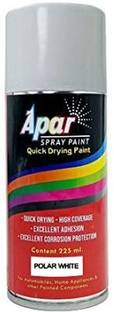 apar Spray Paint Polar White (RC Colour Name)- 225ml (Pack of 1), For Hyundai Cars White Spray Paint 225 ml