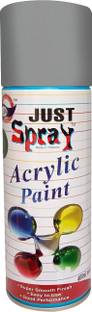 Just Spray Metalic silver Spray Paint Gloss Finish Spray Paint Quick Dry Good finish Silver Spray Paint 400 ml